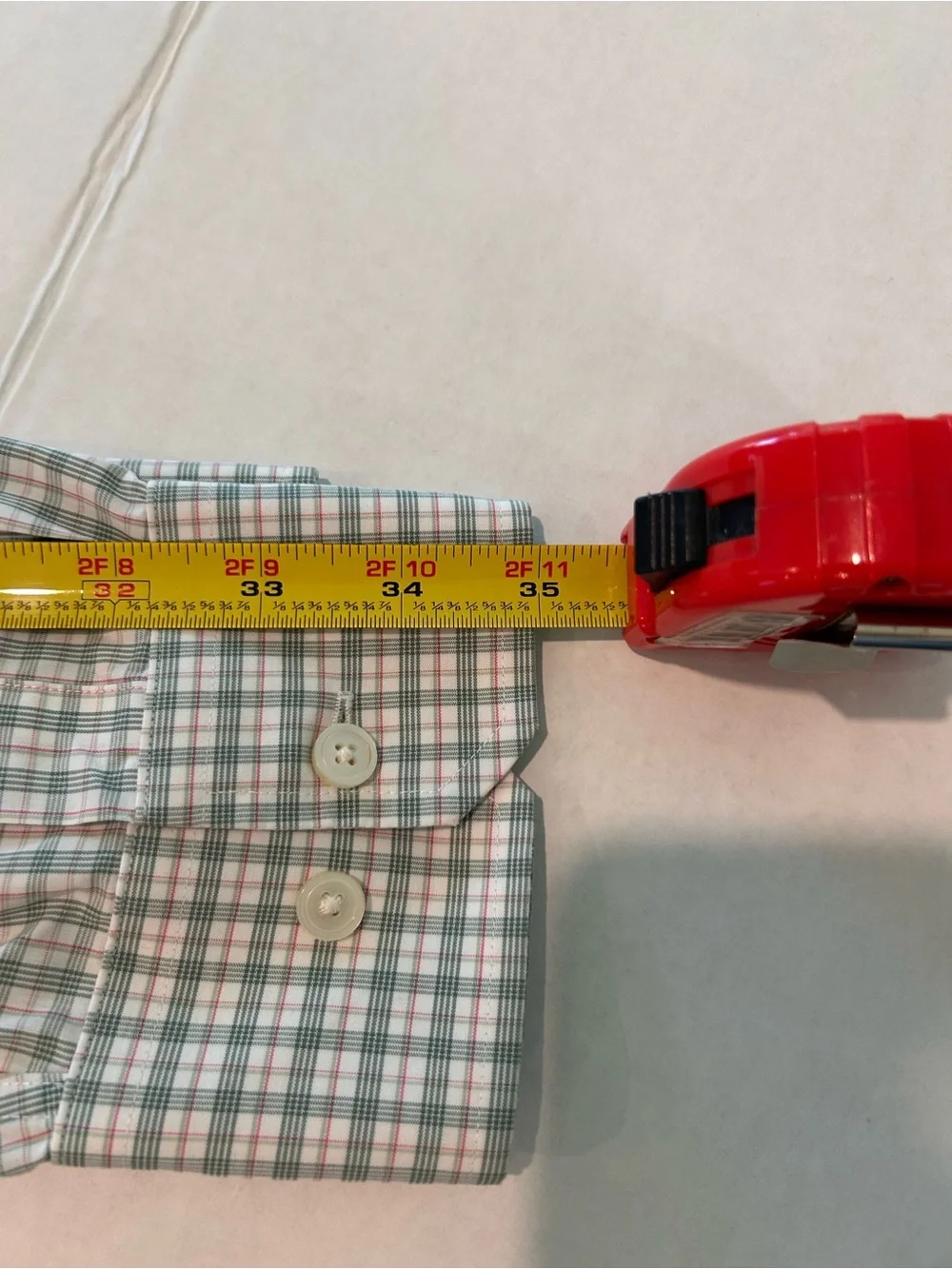 Banana Republic Mint and White Checked Dress Shirt